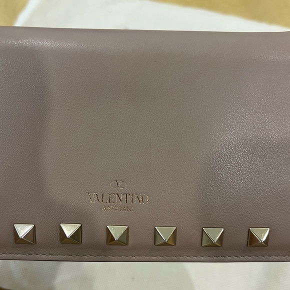 Valentino stud wallet - pink/nude color - Picture 4 of 6